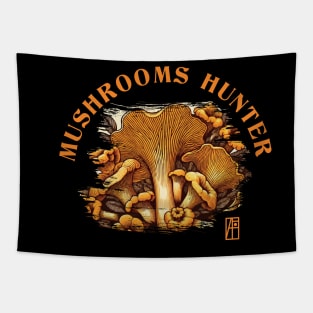 MUSHROOMS - Mushrooms Hunter - Chanterelle Hunter - Bolete Forager Tapestry