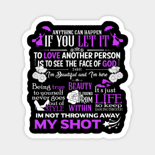 Broadway Motivational Quotes Magnet