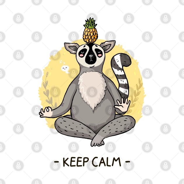 Sloth Keep Calm by Mako Design 