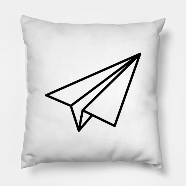 Paper plane origami (light backgrounds) Pillow by Gabriel Pastor Store