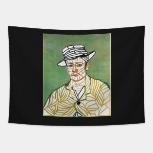 Van Gogh - Yellow Jacket Collage Art Tapestry