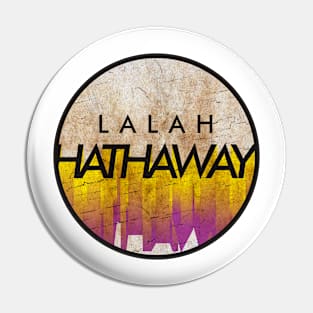 Lalah Hathaway - VINTAGE YELLOW CIRCLE Pin