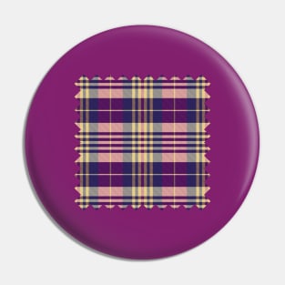 Purple, Gold and Blue Tartan Pin