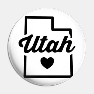 Utah Love Outline Vintage Pin