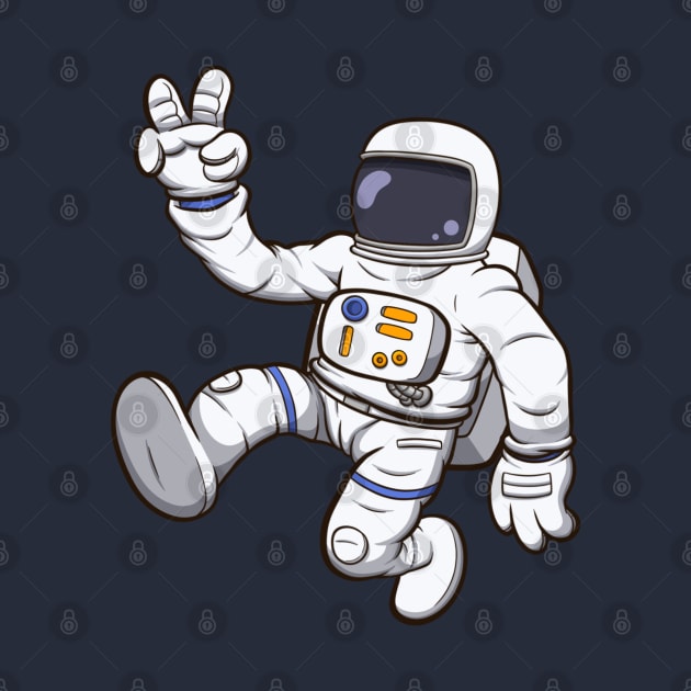 Astronaut In Space by TheMaskedTooner