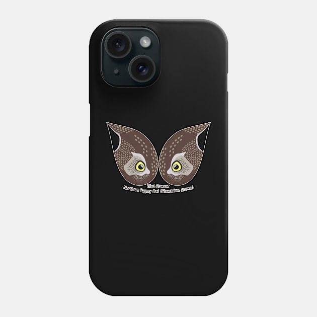 Northern Pygmy Owl Eyes Phone Case by BirdGlamour