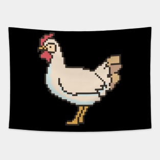 Chicken Pixel Art Tapestry
