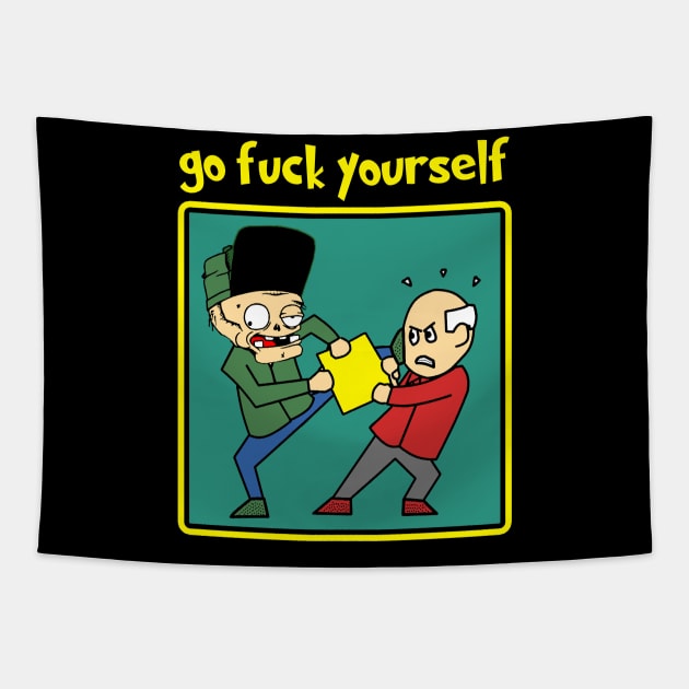 go fuck yourself Tapestry by antonimus
