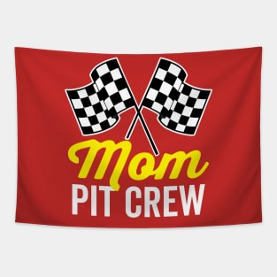 Mom Pit Crew Tapestry