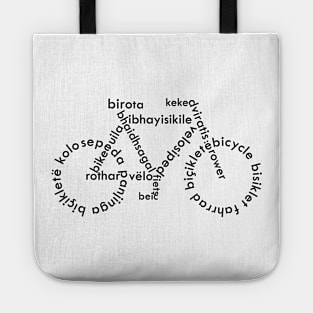 Multilingual bicycle Tote