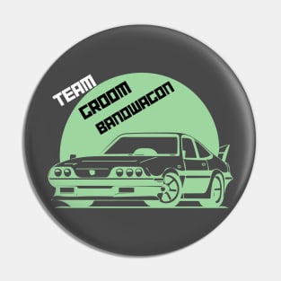 Team Groom Bandwagon Pin