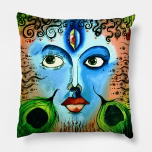 Dance of Krishna Pillow