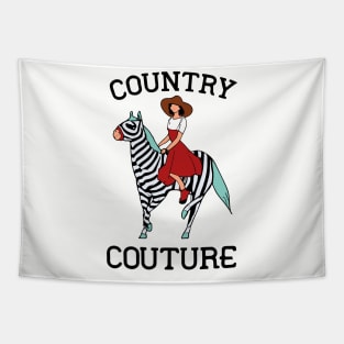 Country Couture Farm Life Yeehaw - Homestead Fashions Funny Tapestry