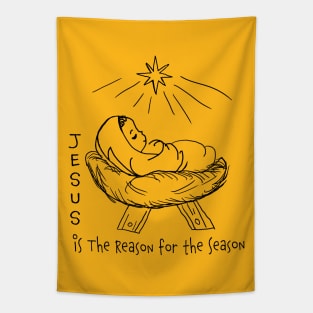 Jesus is the Reason for the Season (for light background) Tapestry