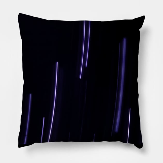 Purple blurred lights Pillow by Beccasab photo & design