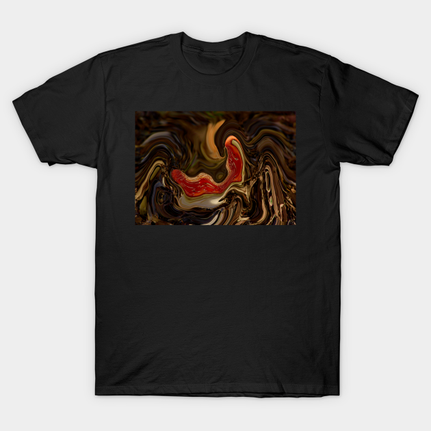 The Twisted Mushroom - Digital Artwork - T-Shirt