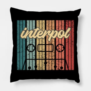 interpol cassette retro vintage Pillow