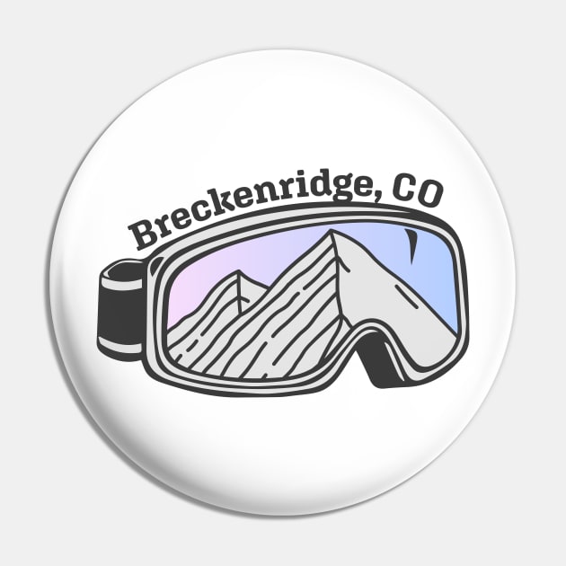 Sunset Mountain Ski Goggles | Breckenridge, Colorado Pin by KlehmInTime