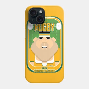 Rugby Gold and Green - Ruck Scrumpacker - Victor version Phone Case