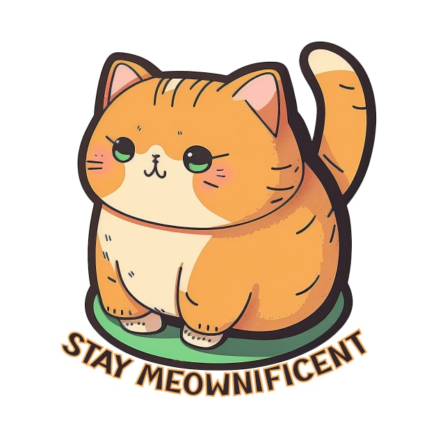 Stay Meownificent Illustration by FunDigital