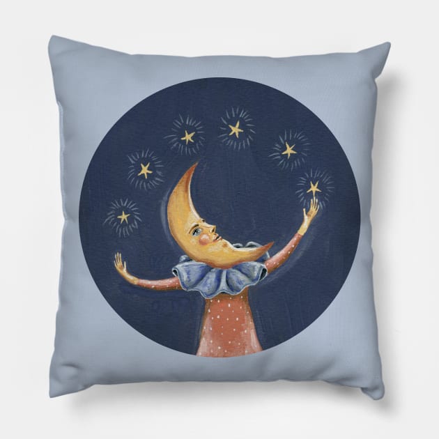 James the moon man Pillow by KayleighRadcliffe