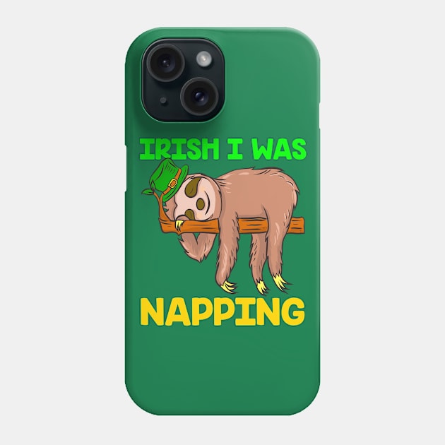 Sloth Leprechaun Saint Patrick's Day Phone Case by guitar75