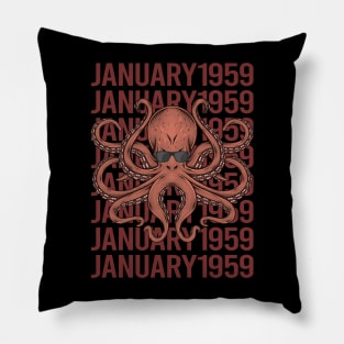 Funny Octopus - January 1959 Pillow