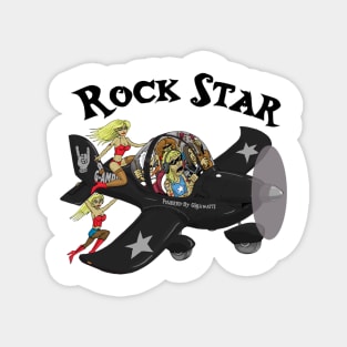 Rock Star Pilot EV97 Eurostar Aircraft Magnet