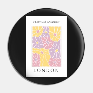 London Flower Market Botanical Pin