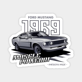 Ford Mustang 1969 "Muscle Power" Magnet