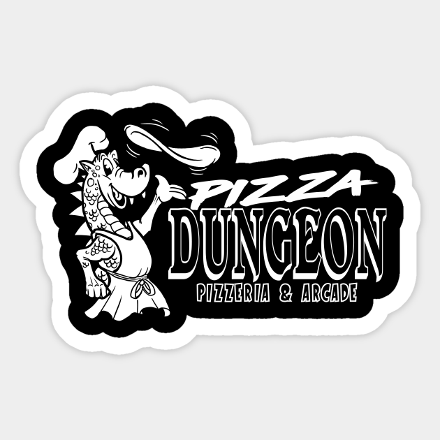 Pizza Dungeon Logo Sticker - Pizza - Sticker