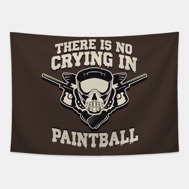 There is no Crying in Paintball Tapestry by Issho Ni