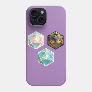 Mythical Creatures D20 Dice Set Phone Case