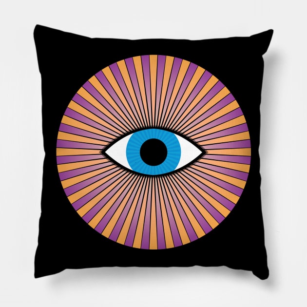 All Seeing Eye Pillow by Dawn Anthes