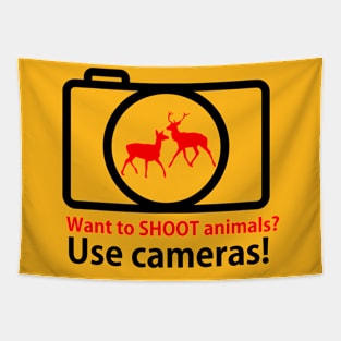 Shoot Animals Tapestry