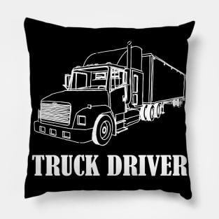 Truck Driver Trucker Gifts Pillow