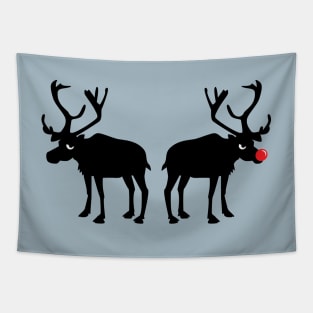 Angry Animals: Rudolph & Prancer Tapestry