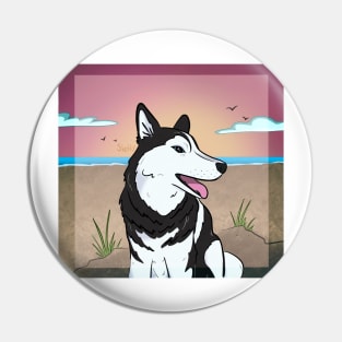 Beach Dog Pin