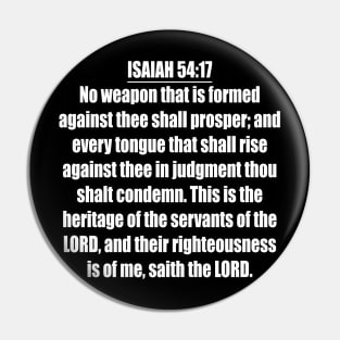 Isaiah 54:17 KJV Pin