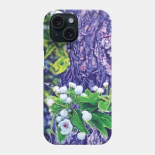 The Beginning of Spring, New blossoms budding on an early spring day, Spring Blossoms.Oil painting style Phone Case