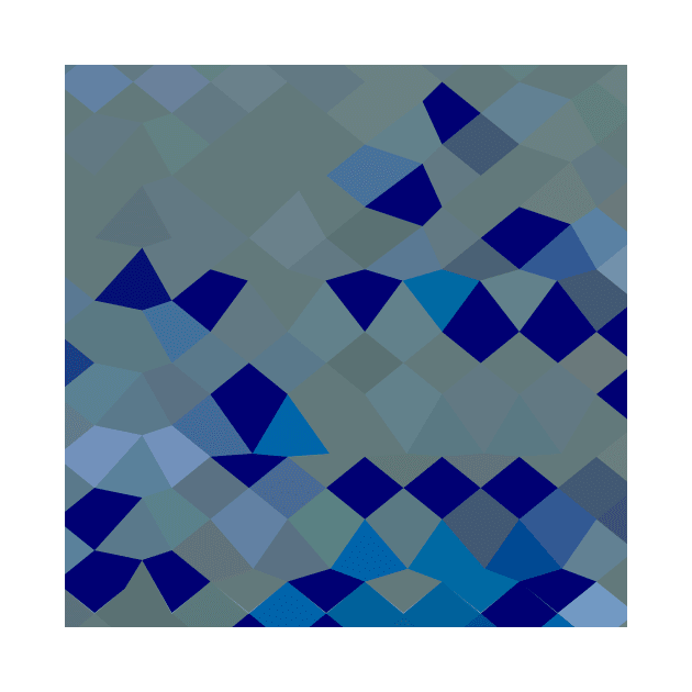 Blue Pigment Abstract Low Polygon Background by retrovectors