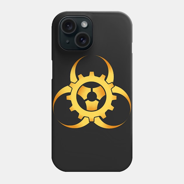 Gold Biohazard Phone Case by ForsakenSky