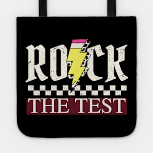 Testing Day Teacher Student Motivational Shirt Rock The Test Tote