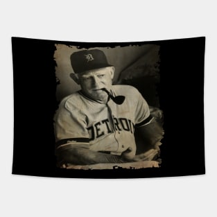 Sparky Anderson in Detroit Tigers Vintage Tapestry