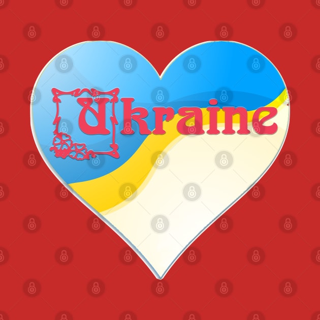 Ukraine heart by tashashimaa