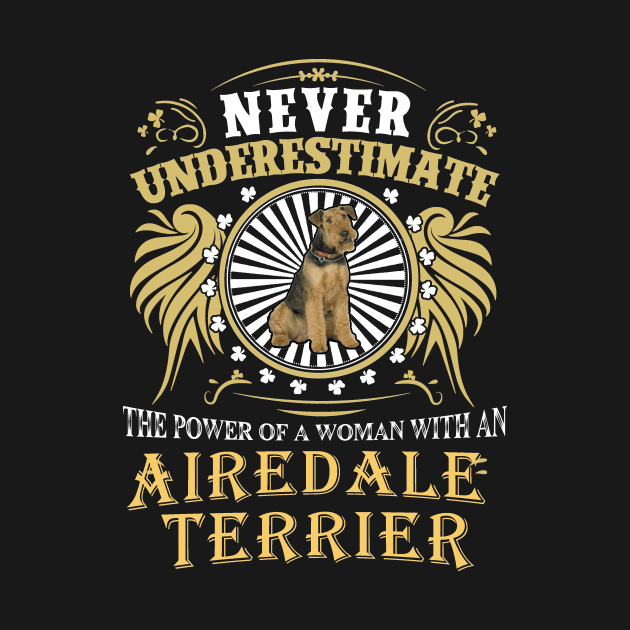 AIREDALE TERRIER TSHIRT by bienvaem