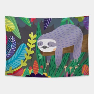 Sloth in nature Tapestry