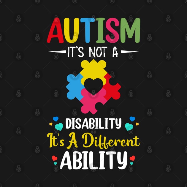 Autism it's not a disability It's A Different Ability by busines_night