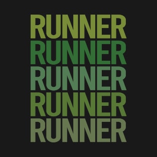 Green Text - Runner T-Shirt