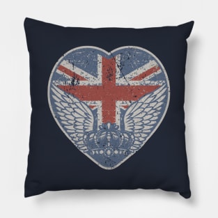 Vintage Union Jack UK Flag Pillow